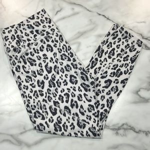 Pure Luxe Fabletics snow leopard set.
